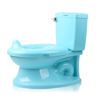 Custom Logo Print Blue Baby Potty Toilet с сертифицированными материалами EN71