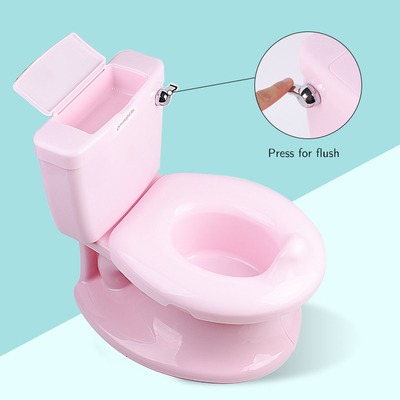 Custom Logo Print Blue Baby Potty Toilet с сертифицированными материалами EN71
